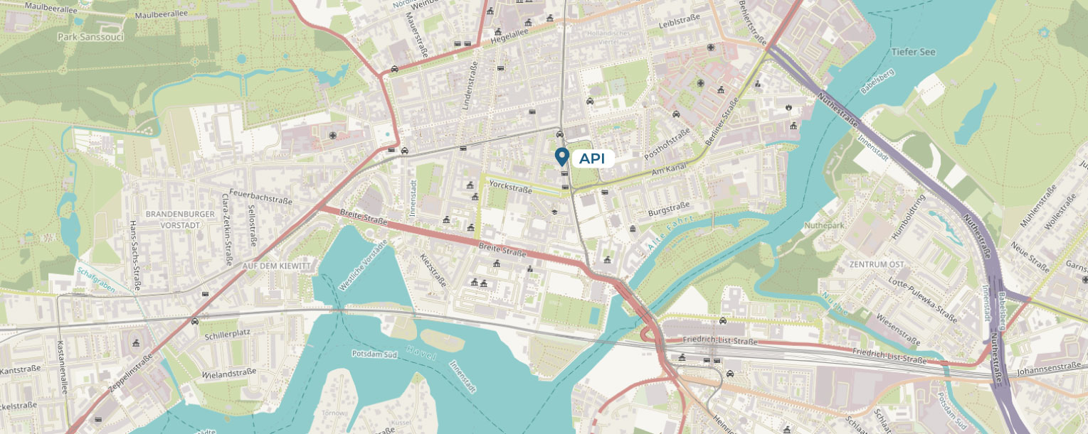 Standort der Akademie für Psychotherapie und Interventionsforschung (API) Potsdam